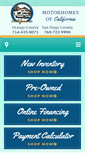 Mobile Screenshot of motorhomesofcalifornia.com